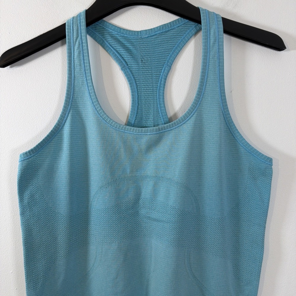 Lululemon Run Swiftly Tech Racerback Tank Top Pacific Teal Tonic Size 10 Gym Run